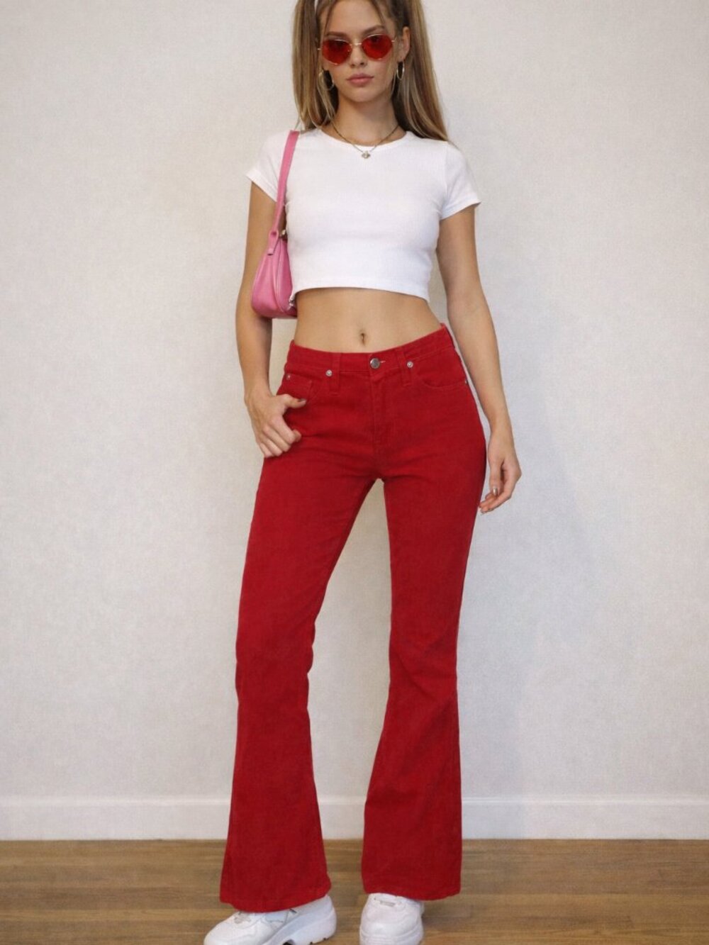 PERISCOPE PS-3983 Y2K Flare Pants, Size 3